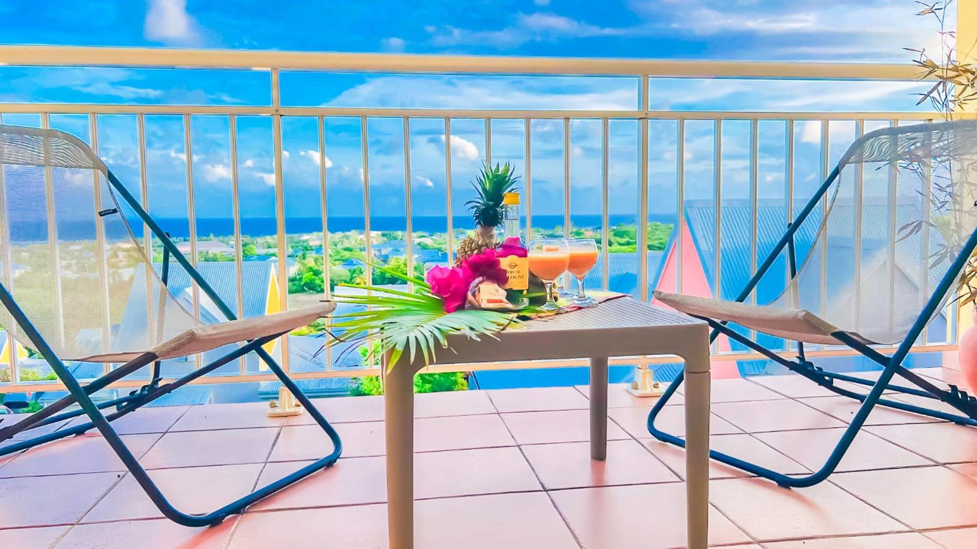 Magnifique Appartement Fleurs Caraibes - 6 Personnes En Residence Avec Piscine Privee - Sainte Anne Eksteriør billede